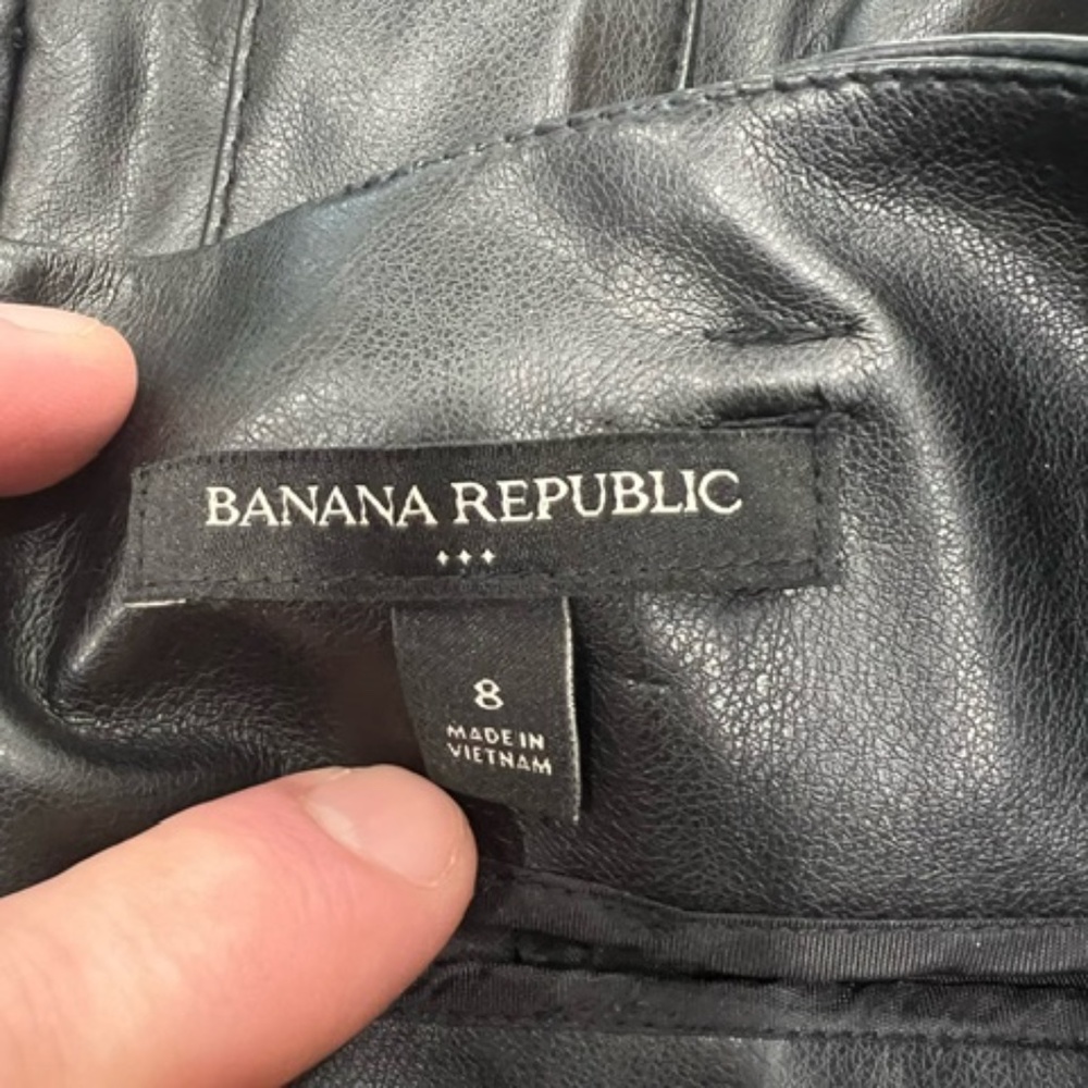 Women's Black Faux Leather Skirt